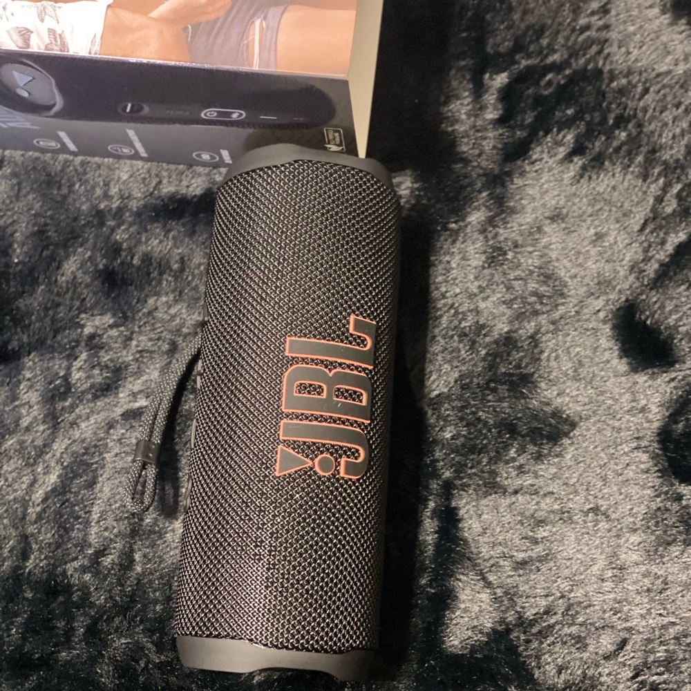 JBL Black Portable Speaker with Rugged Design